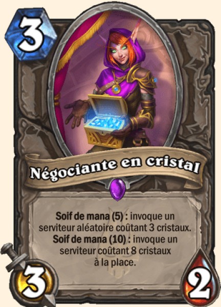 Negociante en cristal carte Hearhstone