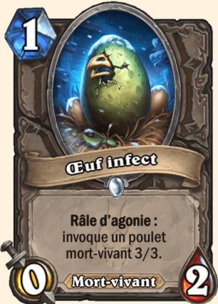 OEuf infect carte Hearhstone