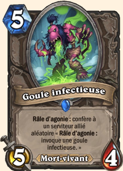 Goule infectieuse carte Hearhstone