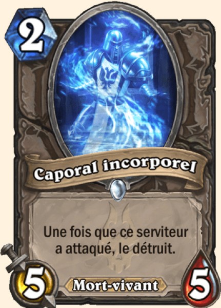 Caporal incorporel carte Hearhstone