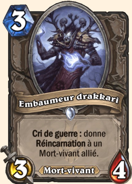 Embaumeur drakkari carte Hearhstone