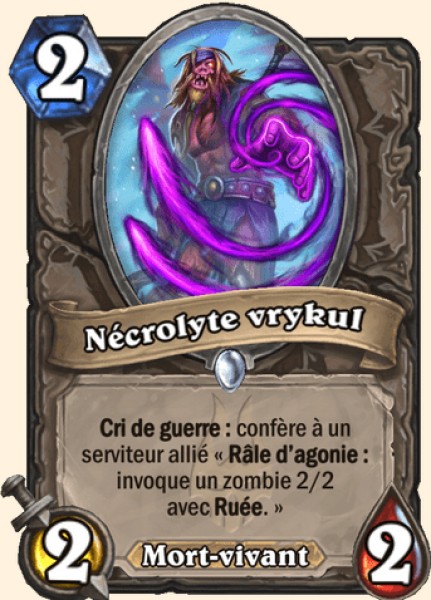 Necrolyte vrykul carte Hearhstone