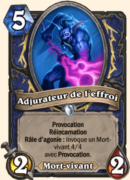 Adjurateur de l'effroi carte Hearhstone