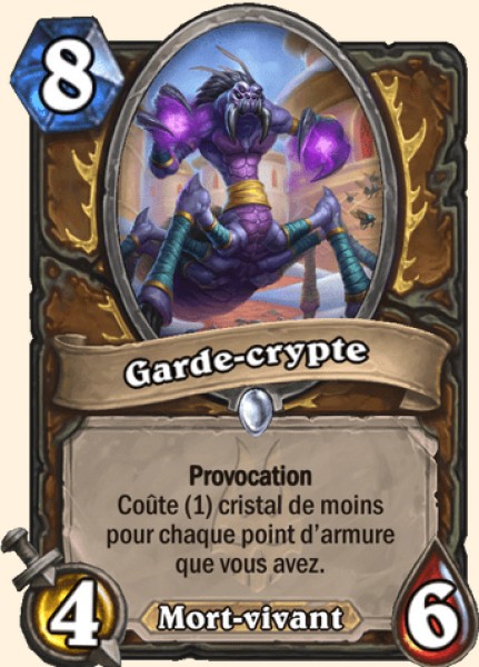 Garde-crypte carte Hearhstone