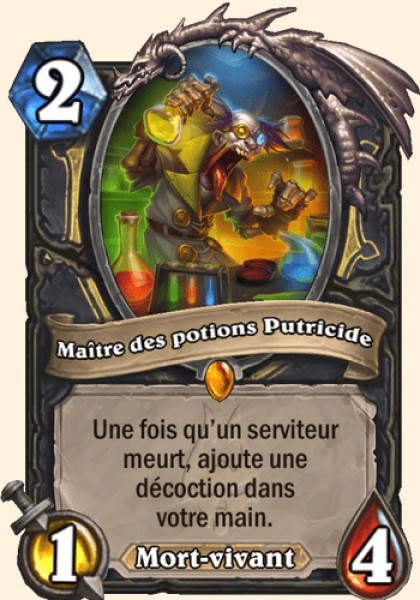 Maitre des potions Putricide carte Hearhstone