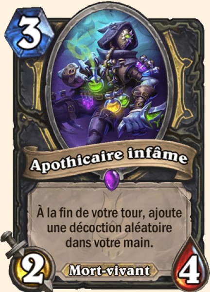 Apothicaire ignoble carte Hearhstone