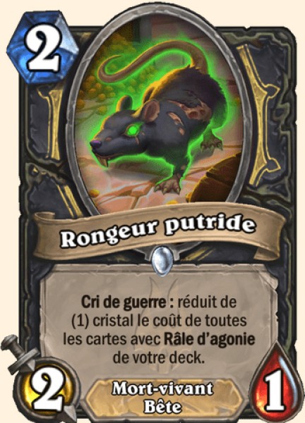 Rongeur infecte carte Hearhstone