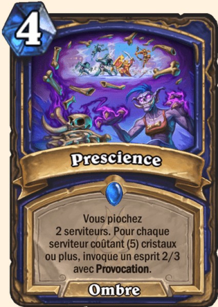 Prescience carte Hearhstone