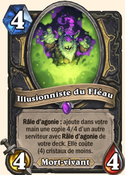 Illusionniste du Fleau carte Hearhstone