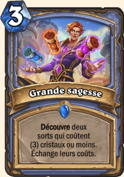 Vaste sagesse carte Hearhstone