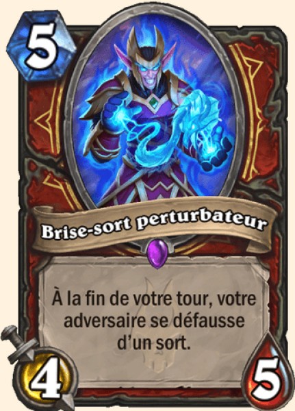 Brise-sort perturbateur carte Hearhstone