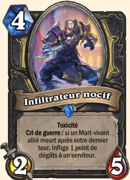 Infiltrateur nocif carte Hearhstone