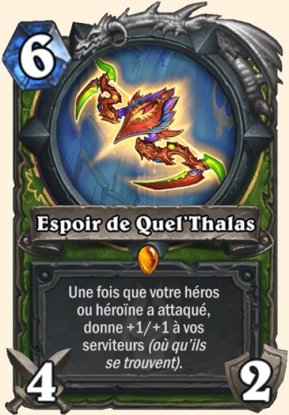 Espoir de Quel'Thalas carte Hearhstone
