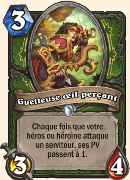 Guetteuse oeil-percant carte Hearhstone