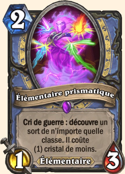 Elementaire prismatique carte Hearhstone