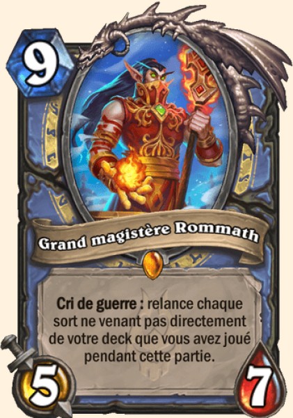 Grand magistere Rommath carte Hearhstone
