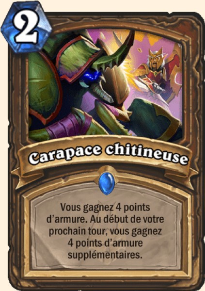 Carapace chitineuse carte Hearhstone