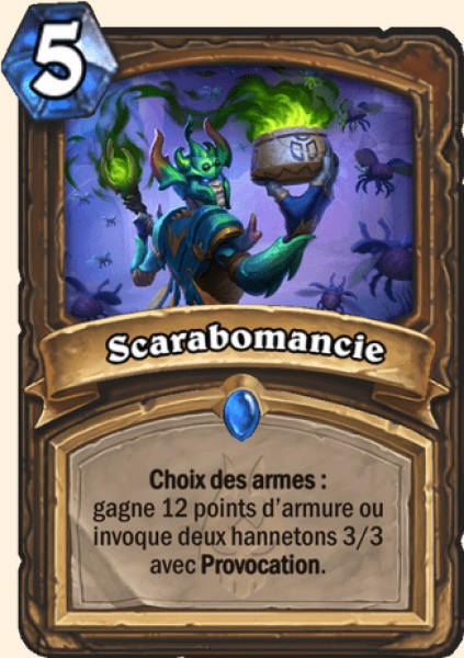 Scarabomancie carte Hearhstone