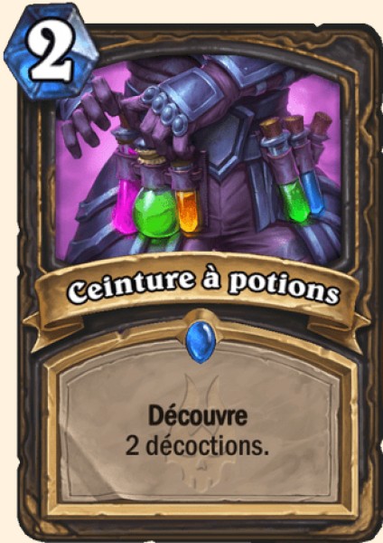 Ceinture a potion carte Hearhstone