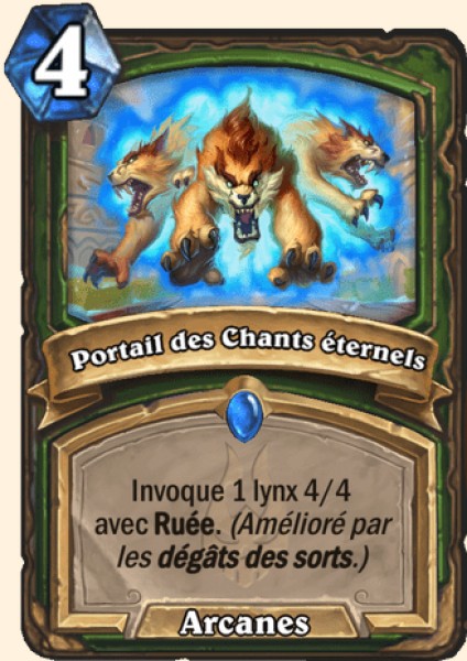 Portail des Chants eternels carte Hearhstone