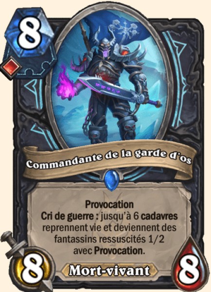 Commandante de la garde d'os carte Hearhstone