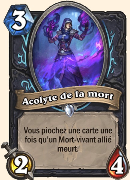 Acolyte de la mort carte Hearhstone