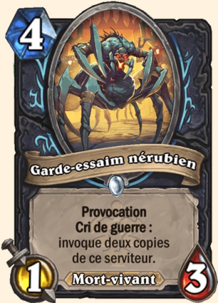 Garde-essaim nerubien carte Hearhstone