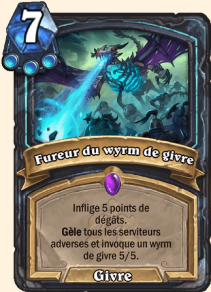 Fureur du wyrm de givre carte Hearhstone