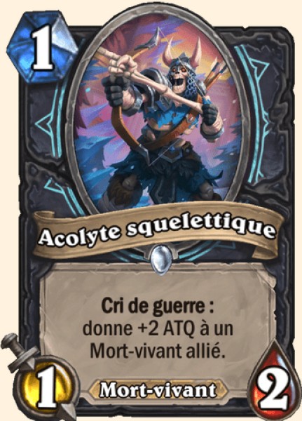 Acolyte squelettique carte Hearhstone