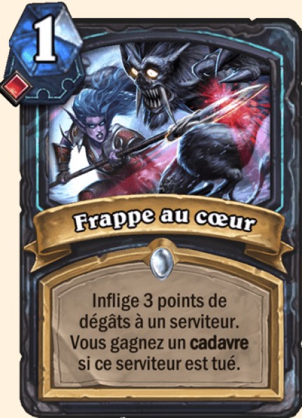 Frappe au coeur carte Hearhstone