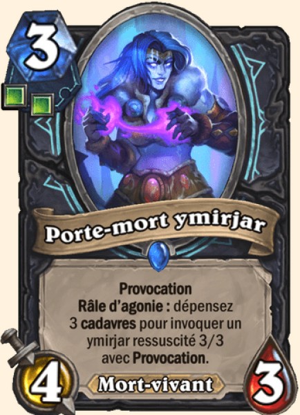 Porte-mort ymirjar carte Hearhstone