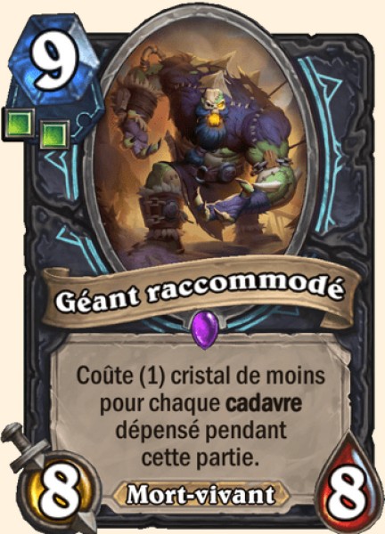 Geant raccommode carte Hearhstone