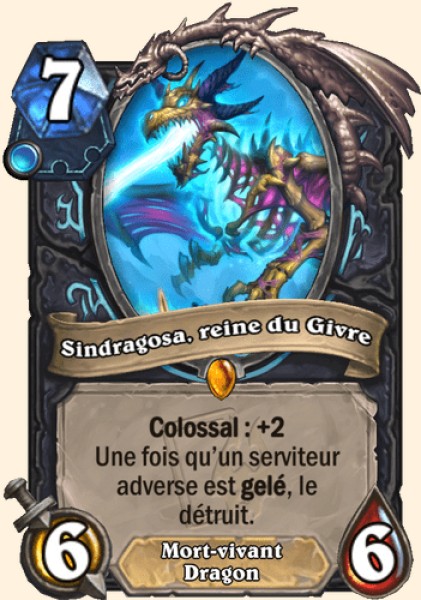 Sindragosa, reine du Givre carte Hearhstone