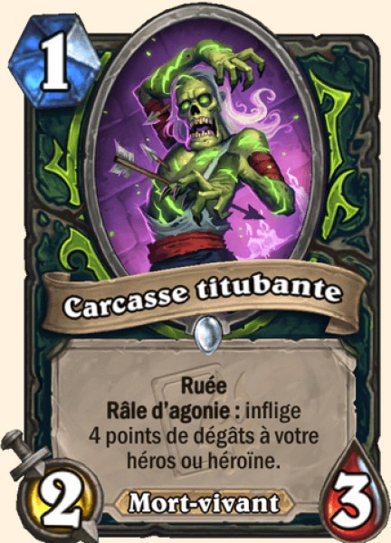 Croq'titubant carte Hearhstone