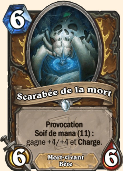 Scarabee de la mort carte Hearhstone