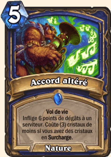 Accord altere carte Hearhstone