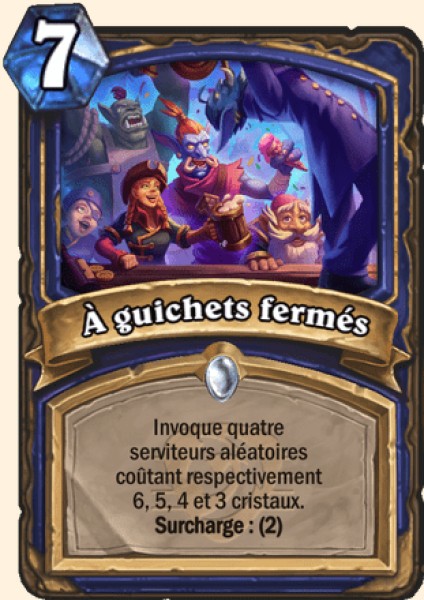 A guichets fermes carte Hearhstone