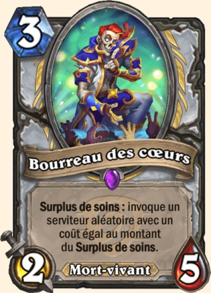 Bourreau des coeurs carte Hearhstone