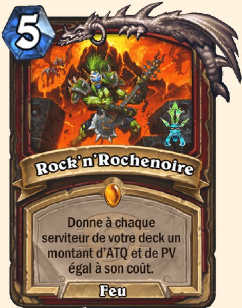 Rochenoire'n'Roll carte Hearhstone