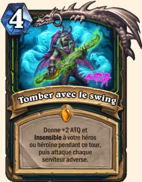 Danser jusqu'au bout carte Hearhstone