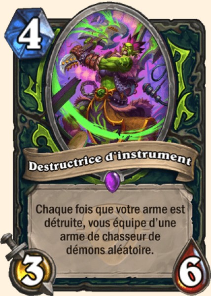 Briseuse d'instruments carte Hearhstone