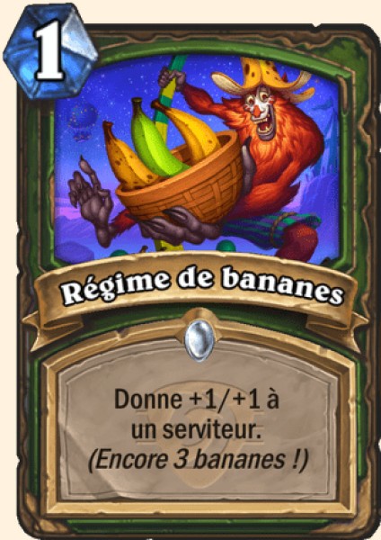 Regime de bananes carte Hearhstone