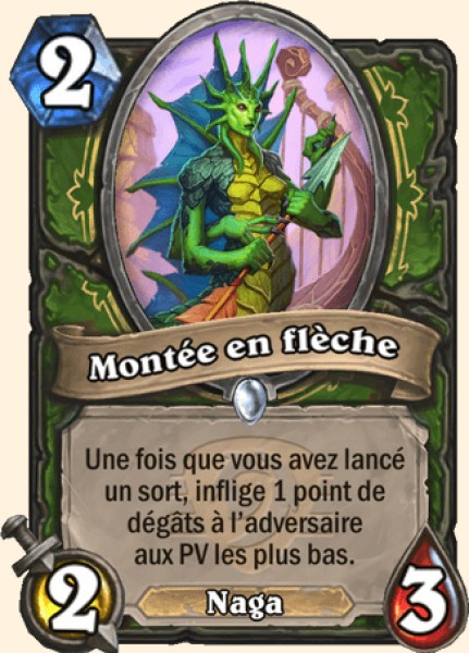 Montee en fleche carte Hearhstone