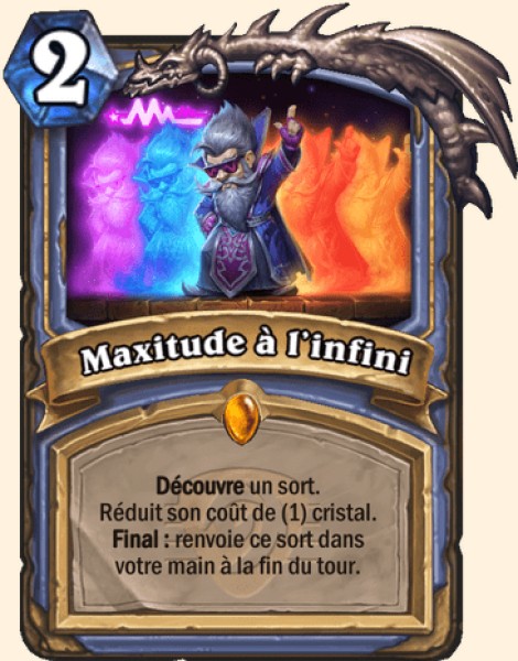 Maxitude a l'infini carte Hearhstone