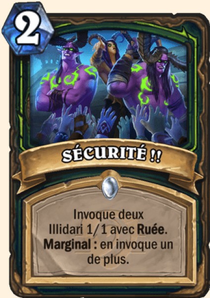 SECURITE !! carte Hearhstone