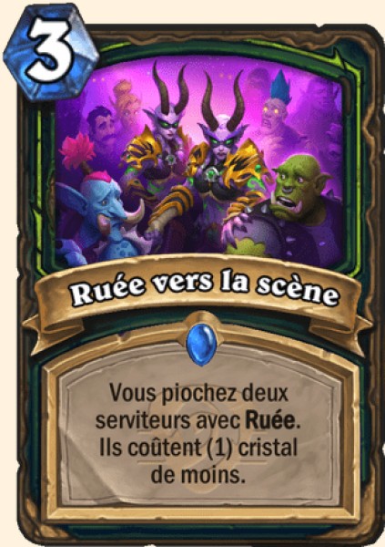 Ruee vers la scene carte Hearhstone