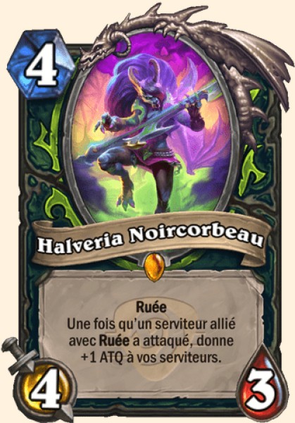 Halveria Noircorbeau carte Hearhstone