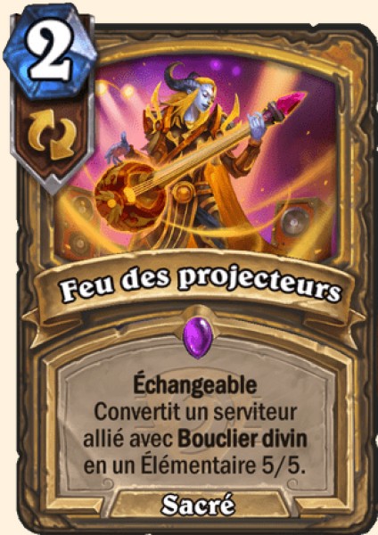 Feu des projecteurs carte Hearhstone