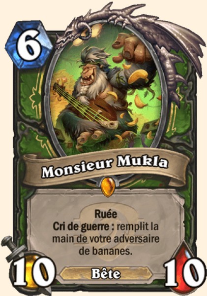 Monsieur Mukla carte Hearhstone