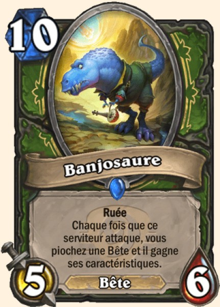 Banjosaure carte Hearhstone